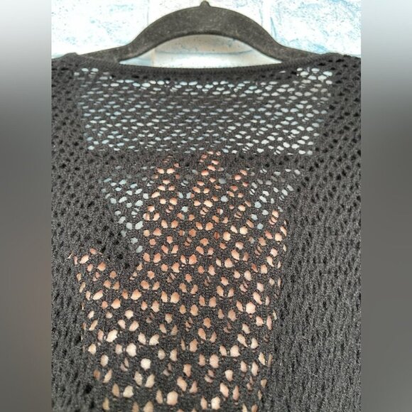 ALLUDE CASHMERE BACK SHEER SWEATER XL - Picture 4 of 9